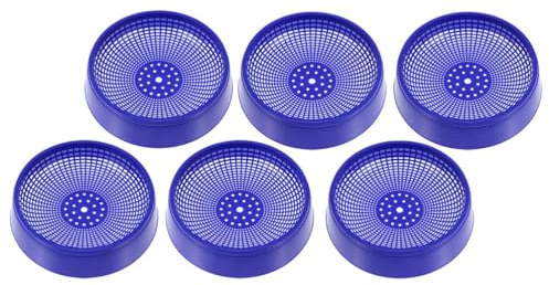 INOOMP 6 Ciotole per Nidificazione in Plastica Blu per Piccioni e Uccelli Domestici, Sicure e Non Danneggiano Gli Artigli, per Casa o Negozio di Animali
