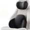 LMYSLCDW Kopfstütze Taille Kissen Set für Benz GLC AMG Sport 2017-2022,Komfort Weich Memory Foam Lendenwirbelstützkissen und Nackenkissen Auto Zubehör,A