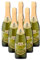WP Sparkling White Grape Juice Drink Non Alcoholic 750ml Glass Bottle with Cork, No Added Sugar, No Artificial Colours, Flavours, or Preservatives (Pack of 6)