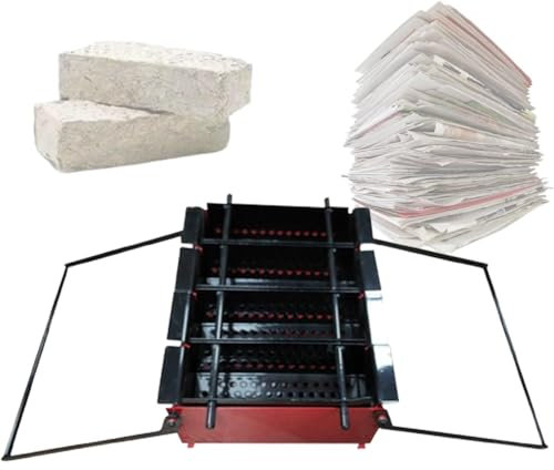 Creatore di bricchetti di carta ecologico, durevole e robusto per riciclare giornali, riviste e cartone in combustibile compatto