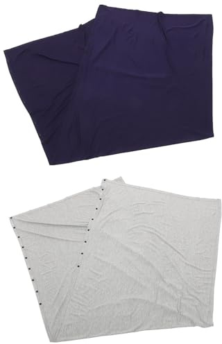 Gogogmee Foulard D'allaitement en Coton 2 Pièces Protection Complète et Tissu Non Déformable pour Allaitement en Extérieur et Shopping