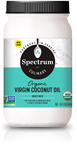 Spectrum Coconut Oil, Organic Unrefined, 14 Ounce Tub (Pack Of 3)