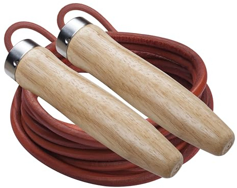 Champion Sports Leather Ball Bearing Jump Rope - Multiple Sizes , 9-Feet