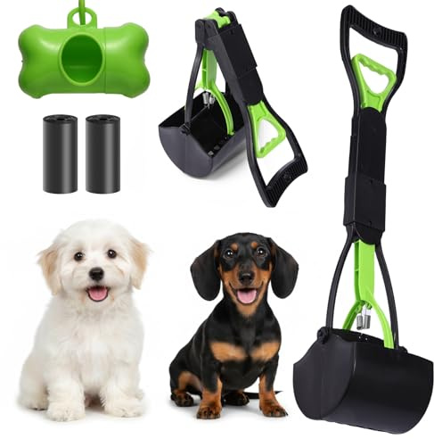 SurpOxyLoc 60cm Durable Pet Pooper Scooper for Dogs and Cats (Green)