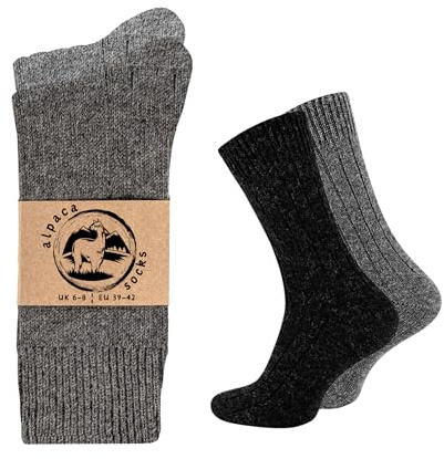 Wonky Line calcetines de alpaca pack 2 pares - 43-46