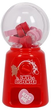 Legami - Mini Distributore Gomme per Cancellare, Love Dispenser, 15 Gomme, Gomma a forma Cuore, Dimensioni 9 x 22 x 0.5 cm