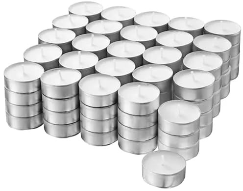 200 Bougies chauffe-plat durée 4 heures pour photophore ambiance soirée mariage anniversaire