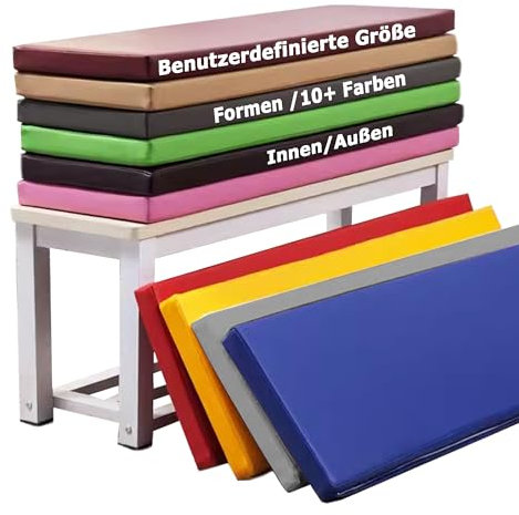 XIEMINLE Benutzerdefinierte Bankauflage Stuhlkissen mit abnehmbarem, Bankkissen Gartenbankkissen Polsterauflage, Dickes Bankpolster Sitzbankkissen für Schaukeln Terrassen Innenbänke (5cm Dicke)