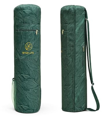 Classic Yoga Mat Bag Adjustable Shoulder Carry (Green)
