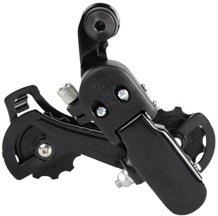 Fahrrad-Schalthebel, Fahrrad-Schaltwerk,6-Gang-Schalthebel | Aluminiumlegierung Silent Resin Guide Wheel Gear Shifter Outdoor Cycling