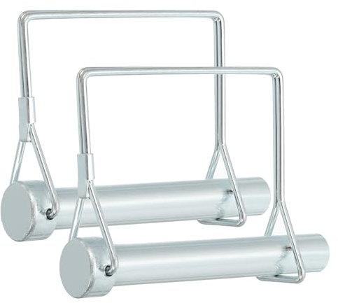 PATIKIL 2pz Perno di Bloccaggio per Albero 12x80mm Perno Accoppiamento Rimorchio Perni di Sicurezza a Filo Pto Quadrato per Camion Rimorchi Falciatrici Trattori Barche