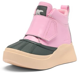 Sorel Scarponcini Out N About IV Strap WP per bambini, design impermeabile, chiusura con cinturino senza sforzo, gomma EVERTREAD lavorata - unisex per ragazzi, taglia piccola