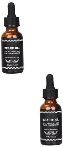 Baluue 2 Pièces 1 Sérum De Croissance De Barbe Conditionneur Pour Hommes Huile De Moustache Huile De Soin De Barbe Conditionneur De Cheveux Mousse à Raser Suppléments Pour Hommes Un Verre
