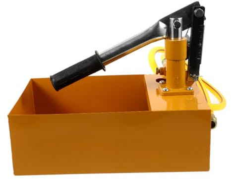 Amosfun 25kg Bomba Hidráulica Manual De Prueba Para Tuberías De Agua Con Medidor De Presión Para Proyectos De Fontanería y Construcción