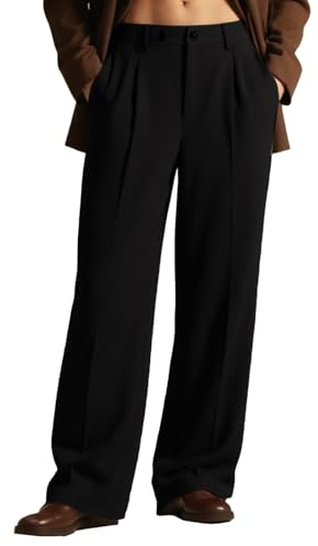 Pantalones de traje para hombre, pierna recta, anchos, rectos, elegantes, para verano, bodas, fiestas, ocio, negocios, chinos, elásticos, ligeros, holgados, Negro , 3XL