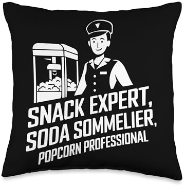 Snack Bar Attendant Job Profession Food Lover Work Throw Pillow