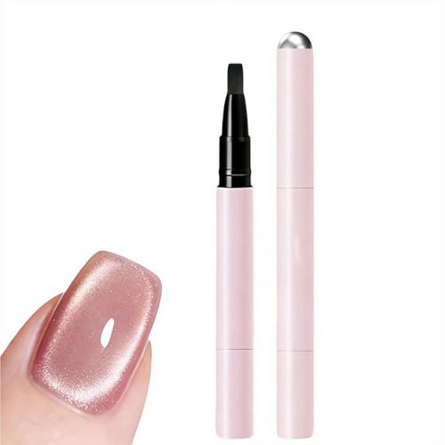 7-in-1 Cat Eye Nail Care Art Pen – Magnetic Gel Polish with Built-in Magnet,Long-Lasting Ccolor Lock,All-in-One Brush – Self-Leveling Formula, Beginner-Friendly Portable 3g（02）