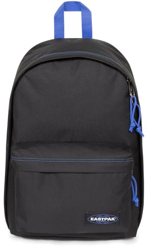 Eastpak Out of Office Sac à dos 27L (44 x 29,5 x 22 cm), compartiment ordinateur 13–15”, sac école et travail résistant et déperlant avec bretelles rembourrées - KONTRAST BLACK BLUE