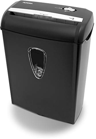 Aurora AS890C 8-Sheet Cross-Cut Paper/Credit Card Shredder with Basket