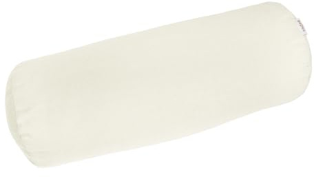 beties Farbenspiel Nackenrollenbezug ca. 15x40 cm - in interessanter Größen- und Farbauswahl - 100% Baumwolle für eine fröhlich Stimmung in Unifarben (Natur)