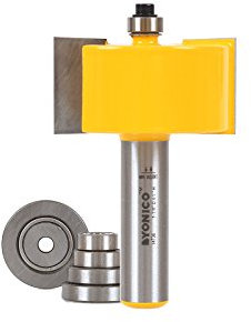 Yonico 14706 Large Rabbet Router Bit & Bearing Set 1/2-Inch Shank