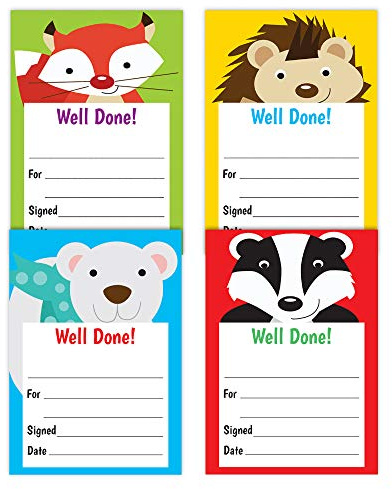 SuperStickers Bloc de alabanza para profesores A6: 64 notas Well Done por bloc