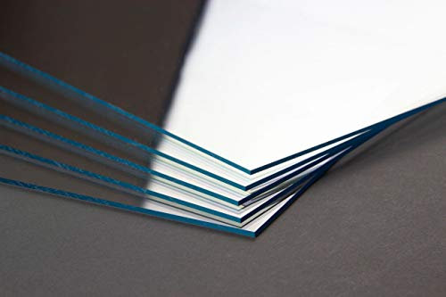 BIRAPA Verre synthétique transparent, épaisseur 1,5 mm, découpe de 50 x 100 cm, plaque en verre acrylique transparent, brillant, taille épaisseur au choix