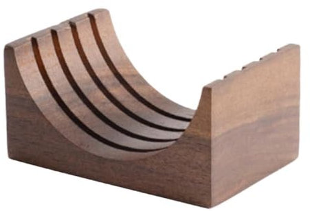 Porte-filtre à expresso réutilisable en bois pour filtre à café 51/53/58 mm