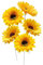 5 girasoles para decoración de jardín al aire libre, girasol para decoración de patio, flores decorativas, estacas de césped, adecuadas para interiores y exteriores, césped, terraza, porche, cama de