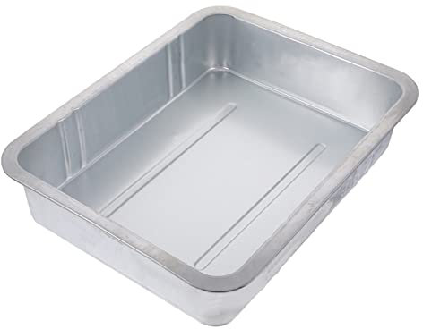 VICASKY Ölablasswanne Ölauffangwanne Motorständer Auffangwanne Ölablasswanne Edelstahl-Motorölwanne Anti-Spritzschutz Motoröl-Tropfschutz Kfz-Ölablasswanne Ölsammler Flüssiges