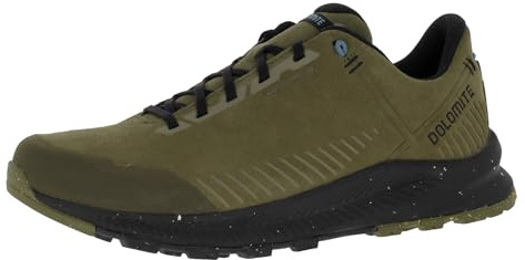 Dolomite Chaussures de loisirs Carezza Leather WP imperméables et confortables pour homme avec membrane et semelle extérieure adhérente, Vert nuit et noir, 43 1/3 EU