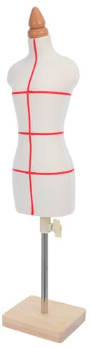SUPVOX Manichino da Sarta 1/3 Scala Femminile da Tavolo, Mini Manichino per Abito da Cucito, Leggero e Portatile per Principianti e Professionisti, Modello Sartoriale per Design e