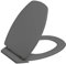 Allibert 819881 Baccara WC-Sitz Grau