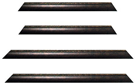 Neumann Bilderrahmen Barockrahmen schwarz fein verziert 246 NP, Zuschnitt, 50x70 cm