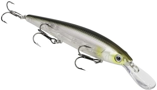 Strike King (HCKVDJ300D-684) KVD Deep Jerkbait 3-Hook Fishing Lure, 684 - Clearwater Minnow, 3/5 oz, 4.75