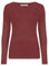 janisramone Womens Ladies Round Neck Long Sleeve T-Shirt Stretchy Plain Fitted Basic Jersey Casual Tee Top Wine