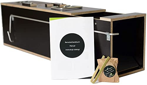 Box Trap - Piège à Souris réutilisable - Piège à Animaux de Jardin doublé de contreplaqué de Bouleau - Recommandé par Les Professionnels - Conception Robuste (Small, 75x18x20cm)