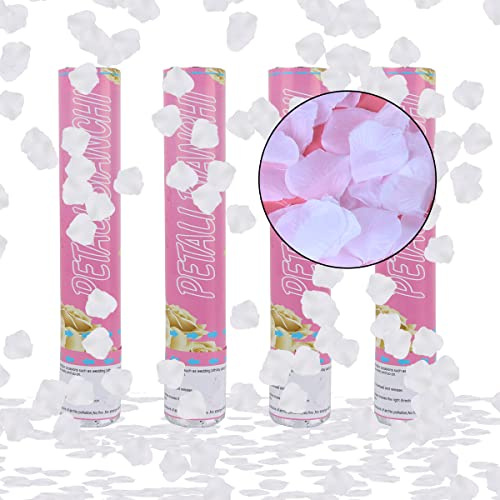 XiXiRan Lanceur de Confettis 4pcs - Canon à Confettis pour Mariage et Anniversaire - Tube Décoration Papier