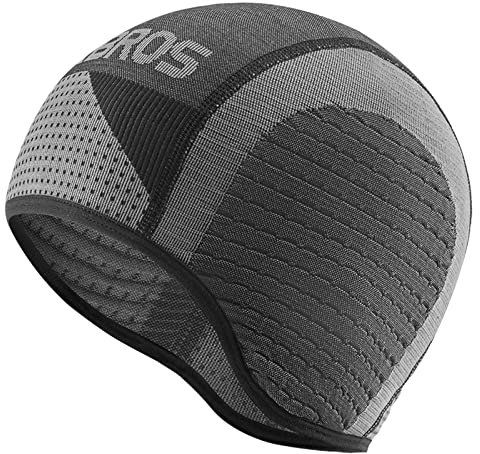 ROCKBROS Warm Fahrradmütze Unter Helm, Atmungsaktive Laufmütze Sport Funktionsmütze Winddichte Fahrrad Mütze Winter Thermo Bike Cap Rennrad