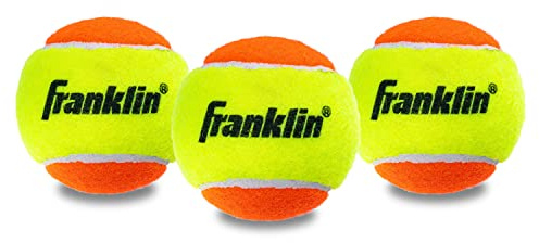 Franklin Sports Starter Training Tennis Balls - 3 Pack - Orange