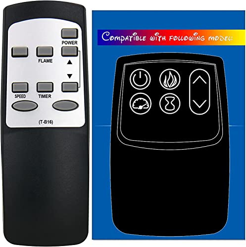 Replacement for Twin Star Electric Fireplace Heater Remote Control 2611040FSL-S 2611040CGL-S 2811040FGL-S 2811040FSL-S 2811040CGL-S 3211040FGL-S 3211040FSL-S 3211040CGL-S 3311040FGL-S 3311040FSL-S
