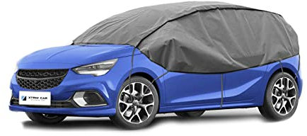 Autoschutzdecke Halbplane Halbgarage von XTRM-CAR kompatibel mit Dacia Sandero ideal angepasst