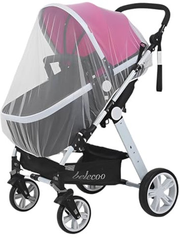 WeddHuis 1 Pcs Zanzariera Passeggino Universale per Carrozzina Seggiolino Auto Letto Ombrello Protezione Insetti per Neonati, Bambini