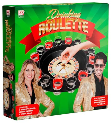 W WIDMANN MILANO Party Fashion 21076 - Roulette Trinkspiel, Saufspiel, Glücksspiel, Partyspiele ab 18 Jahren