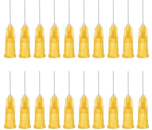 PATIKIL Aiguilles de distribution à bout émoussé, 100 pièces 0,5 pouce 25G Aiguille de distributeur de liquide industriel pour le remplissage d'encre liquide colle adhésive