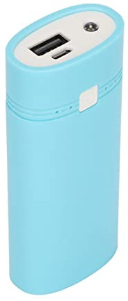 Portable Charger Power Bank, Fast Charging External Battery Pack Universal DIY USB Power Bank Box 2x18650 Battery Charger Power Bank Shell for Smartphone Plug and Play (Blue)