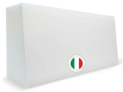 TENDEEVOLUTION Cuscino Schienale Divano Sagomato in Gommapiuma 100x50x16 cm, Densità 18. Spalliera Divano o Cuscino Schienale Letto a Ponte, Poltrone, Gommapiuma per Divani