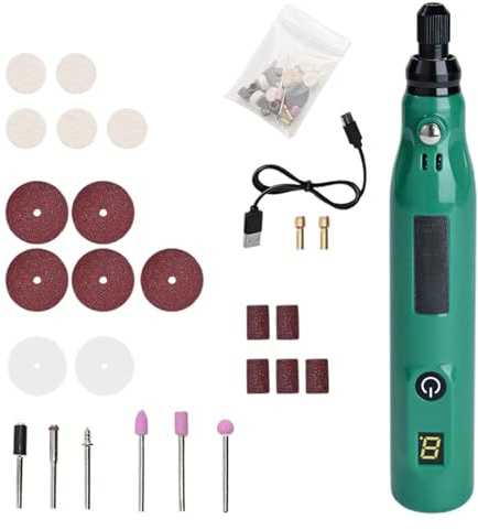 Stylo graveur – Stylo de gravure | Stylo de gravure sans fil | Outil de gravure sur bois | Outils rotatifs sans fil | Petite perceuse portable avec plusieurs modes de vitesse pour ponçage, polissage