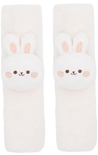 Coussin de ceinture de sécurité, coussin la ceinture sécurité PAVE 1 paire 9,5x2,8 pouces coussins mignons couvertures en peluche lapin pour la maison