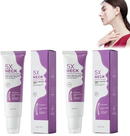 Firming Smoothing Neck Cream halskräm med roller, 120 g anti-rynk-kräm, uppstramande och närande kräm för hals och dekolletage – för djup effektivitet och utjämning av rynkor